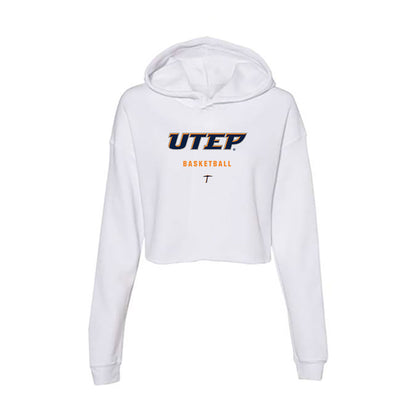 UTEP - NCAA Men's Basketball : Trey Horton - Women's Crop Fleece Hoodie-0