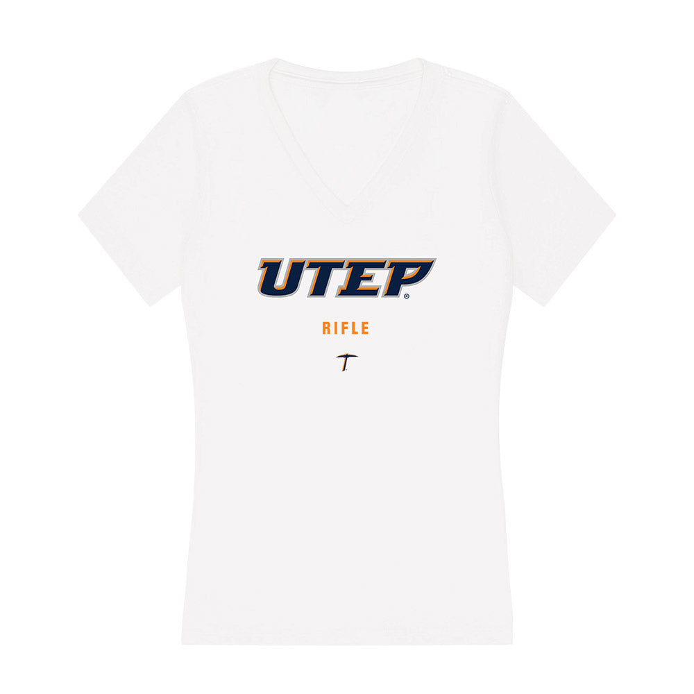 UTEP - NCAA Rifle : Xan Keel - Women's V-Neck T-Shirt-0