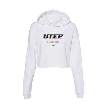 UTEP - NCAA Women's Volleyball : Ava Martindale - Women's Crop Fleece Hoodie-0