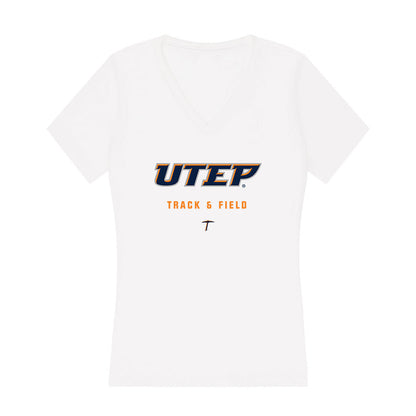 UTEP - NCAA Women's Track & Field : Lizbeth Fierro - Women's V-Neck T-Shirt-0