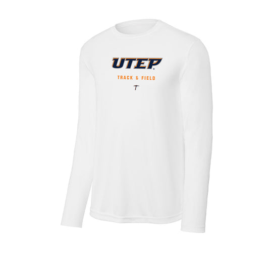 UTEP - NCAA Men's Track & Field : Mathew Polk - Activewear Long Sleeve T-Shirt-0