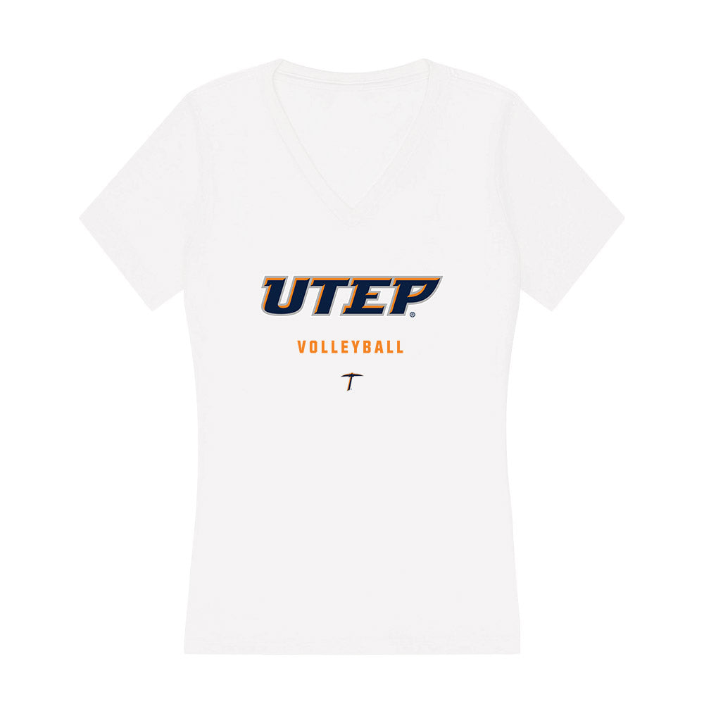 UTEP - NCAA Women's Volleyball : Madison Hill - Women's V-Neck T-Shirt-0