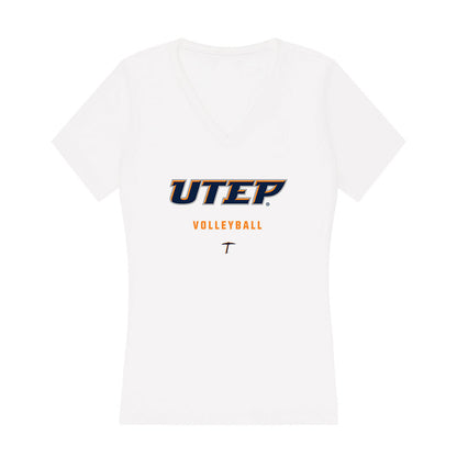 UTEP - NCAA Women's Volleyball : Madison Hill - Women's V-Neck T-Shirt-0