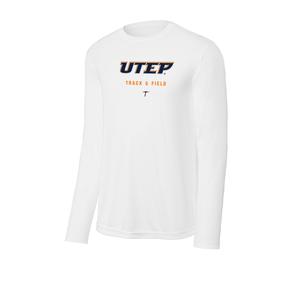 UTEP - NCAA Women's Track & Field : Lizbeth Fierro - Activewear Long Sleeve T-Shirt-0