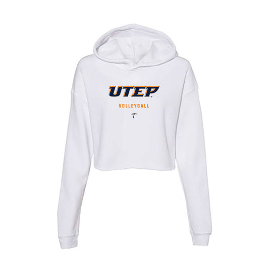 UTEP - NCAA Women's Volleyball : Alyssa Sianez - Women's Crop Fleece Hoodie-0