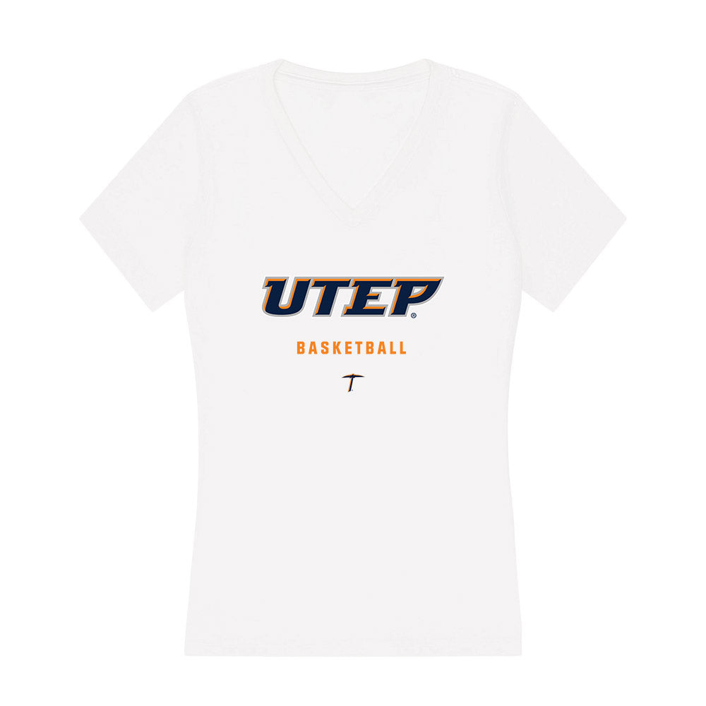 UTEP - NCAA Men's Basketball : Trey Horton - Women's V-Neck T-Shirt-0