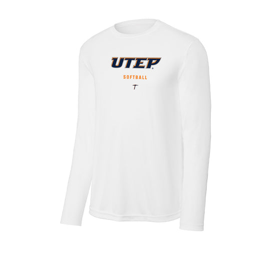 UTEP - NCAA Softball : Cece Marquez - Activewear Long Sleeve T-Shirt-0