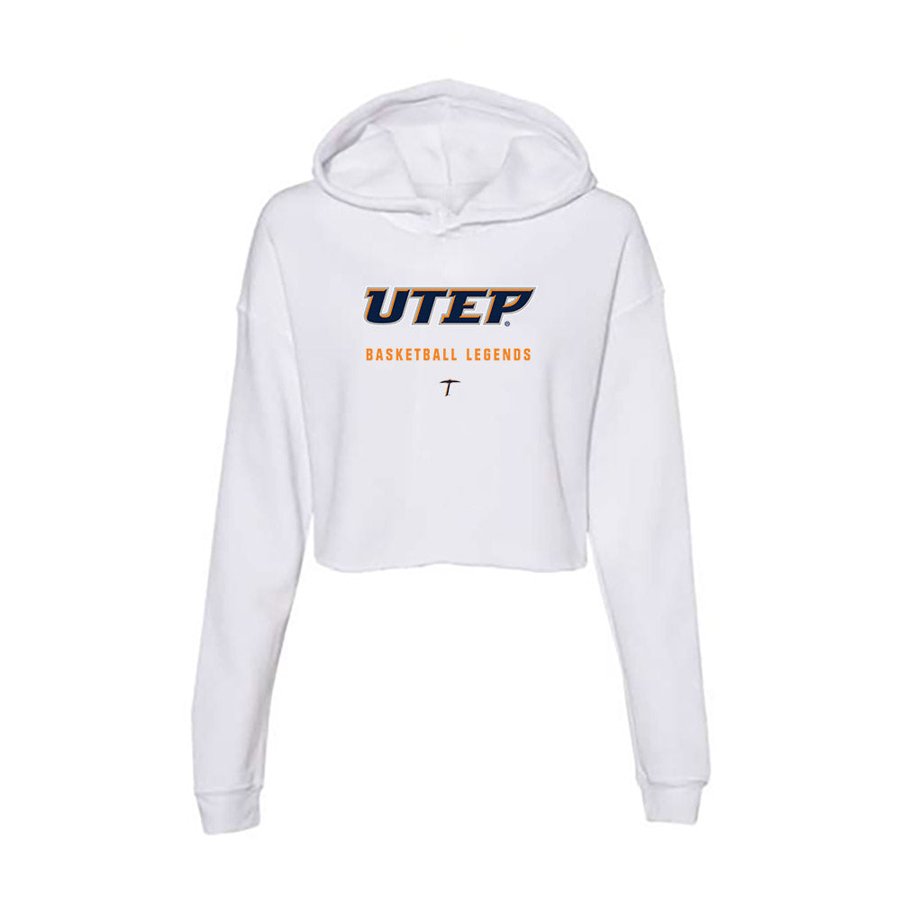 UTEP - Men's Basketball Legends : Stefon Jackson - Women's Crop Fleece Hoodie-0