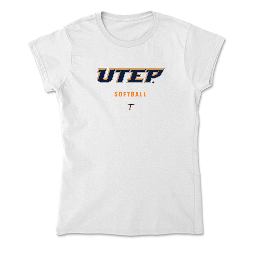 UTEP - NCAA Softball : Kimber Craig - Soft Style Women’s T-Shirt-0