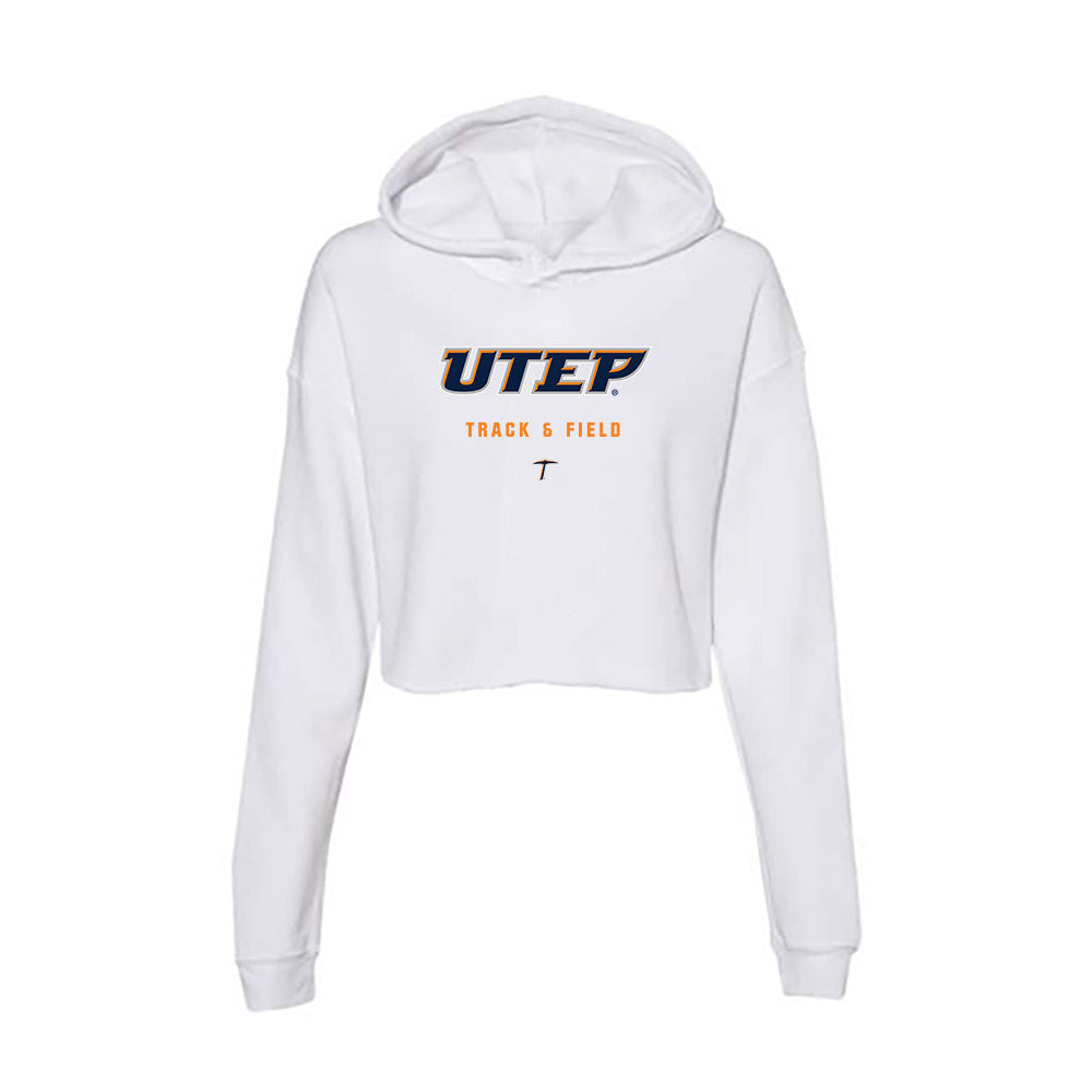 UTEP - NCAA Women's Track & Field : Lizbeth Fierro - Women's Crop Fleece Hoodie-0