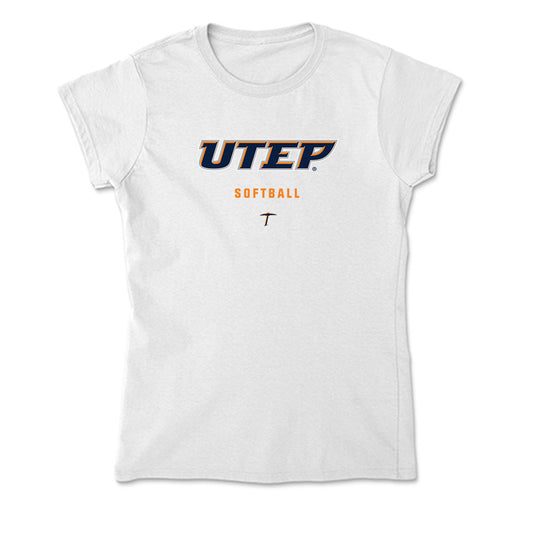 UTEP - NCAA Softball : Marijn Crouwel - Soft Style Women’s T-Shirt-0