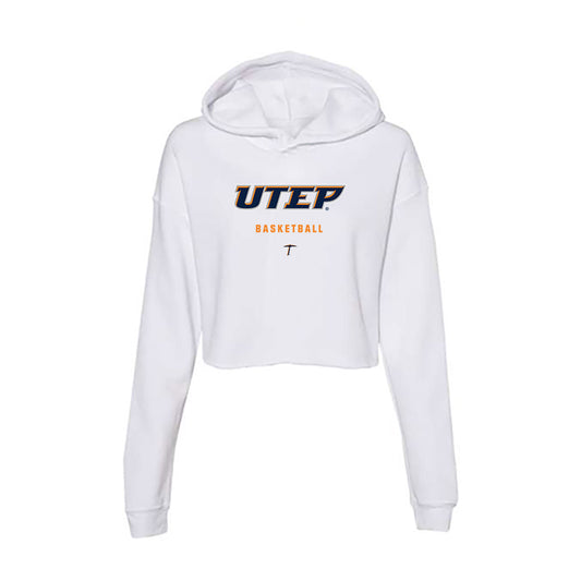 UTEP - Men's Basketball Legends : Tim Hardaway - Women's Crop Fleece Hoodie-0