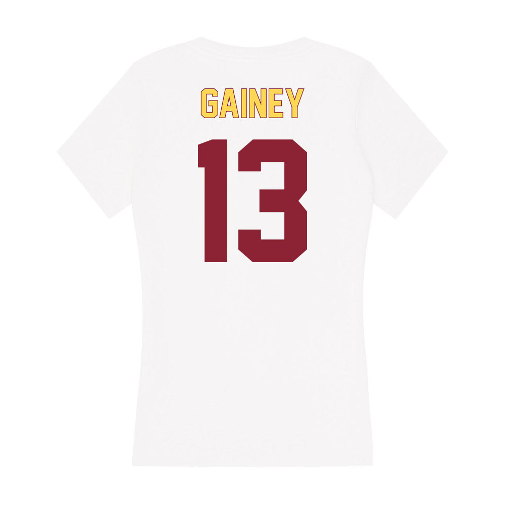 NSU - NCAA Football : Cj Gainey - Women's V-Neck T-Shirt-1