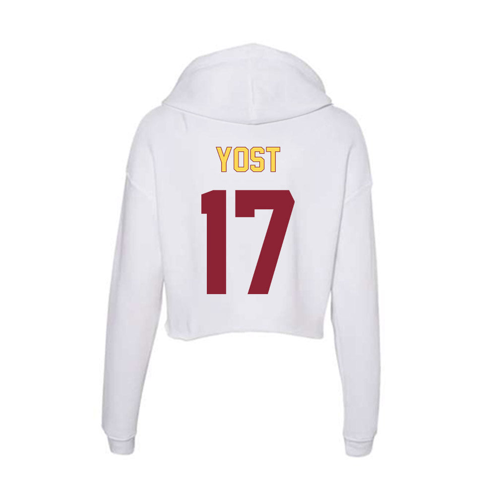 NSU - NCAA Women's Volleyball : Ashley Yost - Women's Crop Fleece Hoodie-1