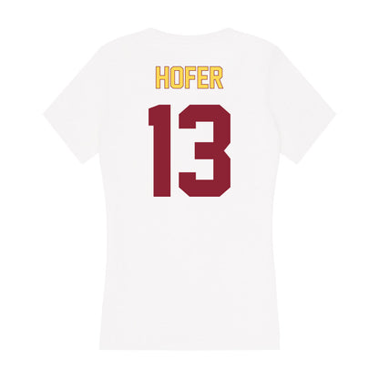 NSU - NCAA Women's Soccer : Jaylee Hofer - Women's V-Neck T-Shirt-1