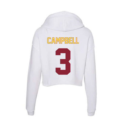 NSU - NCAA Football : Carter Campbell - Women's Crop Fleece Hoodie-1