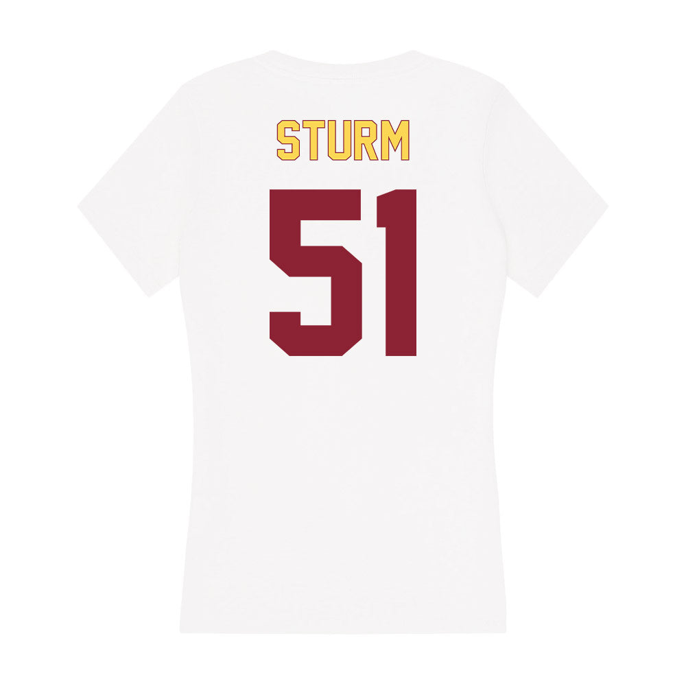 NSU - NCAA Football : Chase Sturm - Women's V-Neck T-Shirt-1