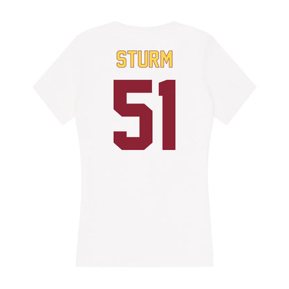 NSU - NCAA Football : Chase Sturm - Women's V-Neck T-Shirt-1