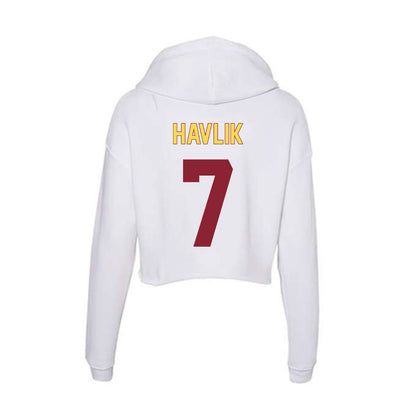 NSU - NCAA Football : Holden Havlik - Women's Crop Fleece Hoodie-1