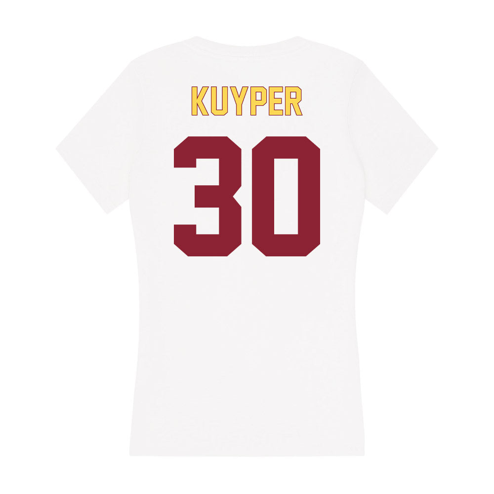 NSU - NCAA Women's Basketball : Carli Kuyper - Women's V-Neck T-Shirt-1