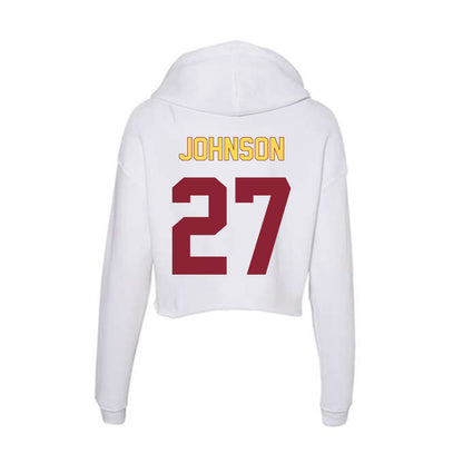 NSU - NCAA Football : Trevor Johnson - Women's Crop Fleece Hoodie-1