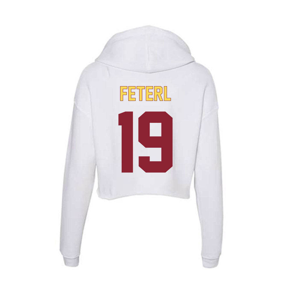 NSU - NCAA Football : Jaden Feterl - Women's Crop Fleece Hoodie-1