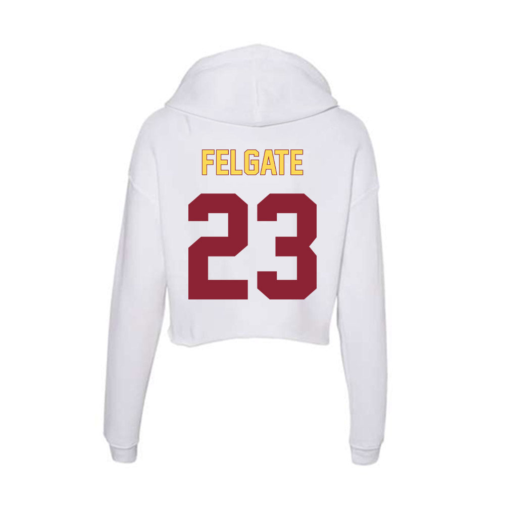 NSU - NCAA Women's Soccer : Molly Felgate - Women's Crop Fleece Hoodie-1