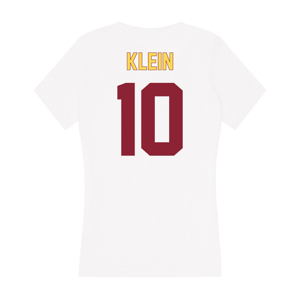 NSU - NCAA Women's Basketball : Lily Klein - Women's V-Neck T-Shirt-1