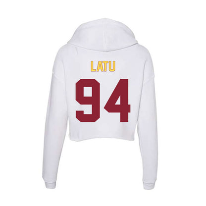 NSU - NCAA Football : Tau Latu - Women's Crop Fleece Hoodie-1
