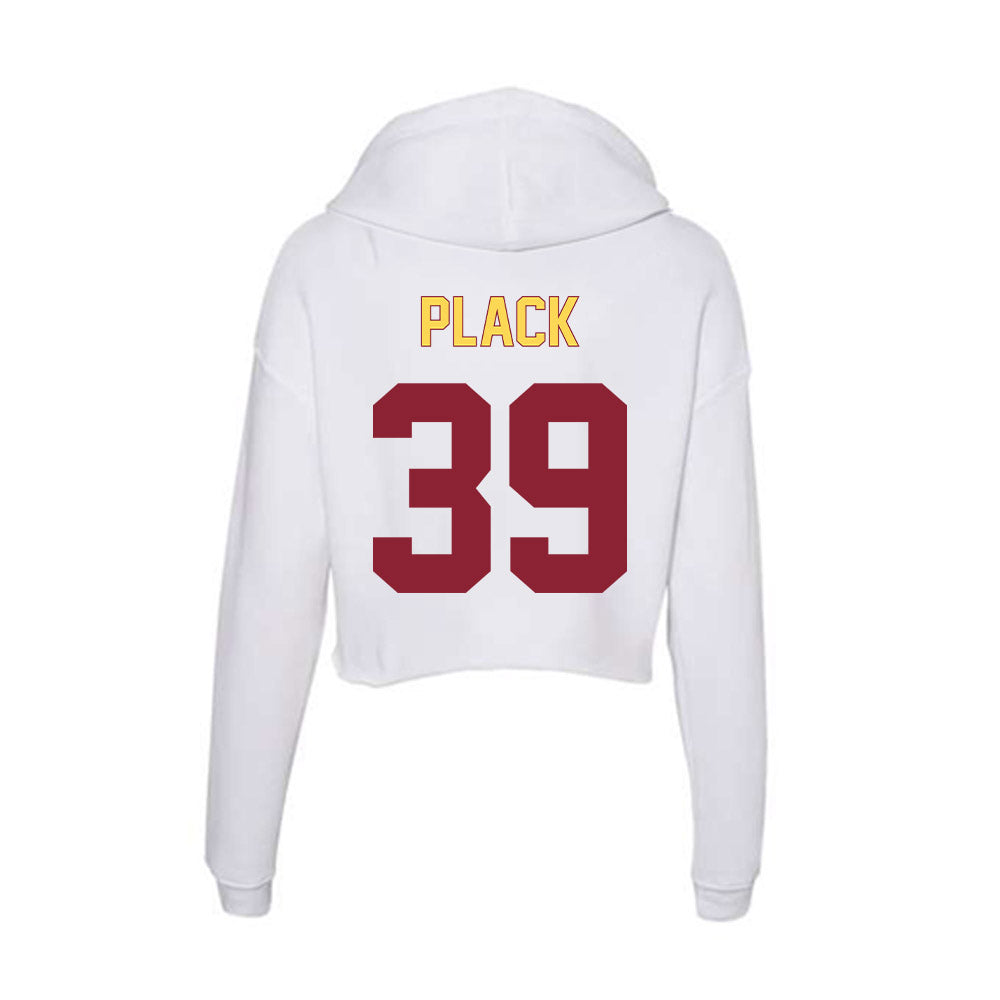 NSU - NCAA Baseball : Maddox Plack - Women's Crop Fleece Hoodie-1