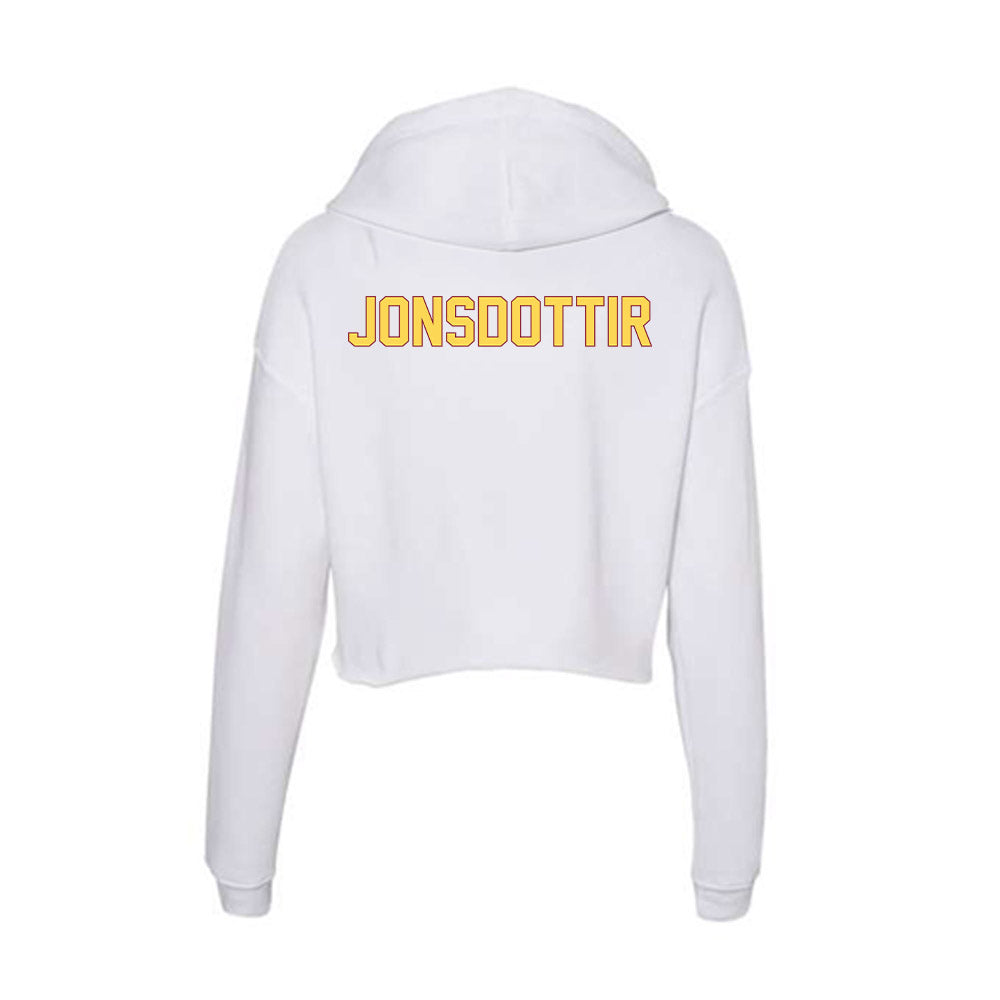 NSU - NCAA Women's Track & Field : Elisabet Jonsdottir - Women's Crop Fleece Hoodie-1