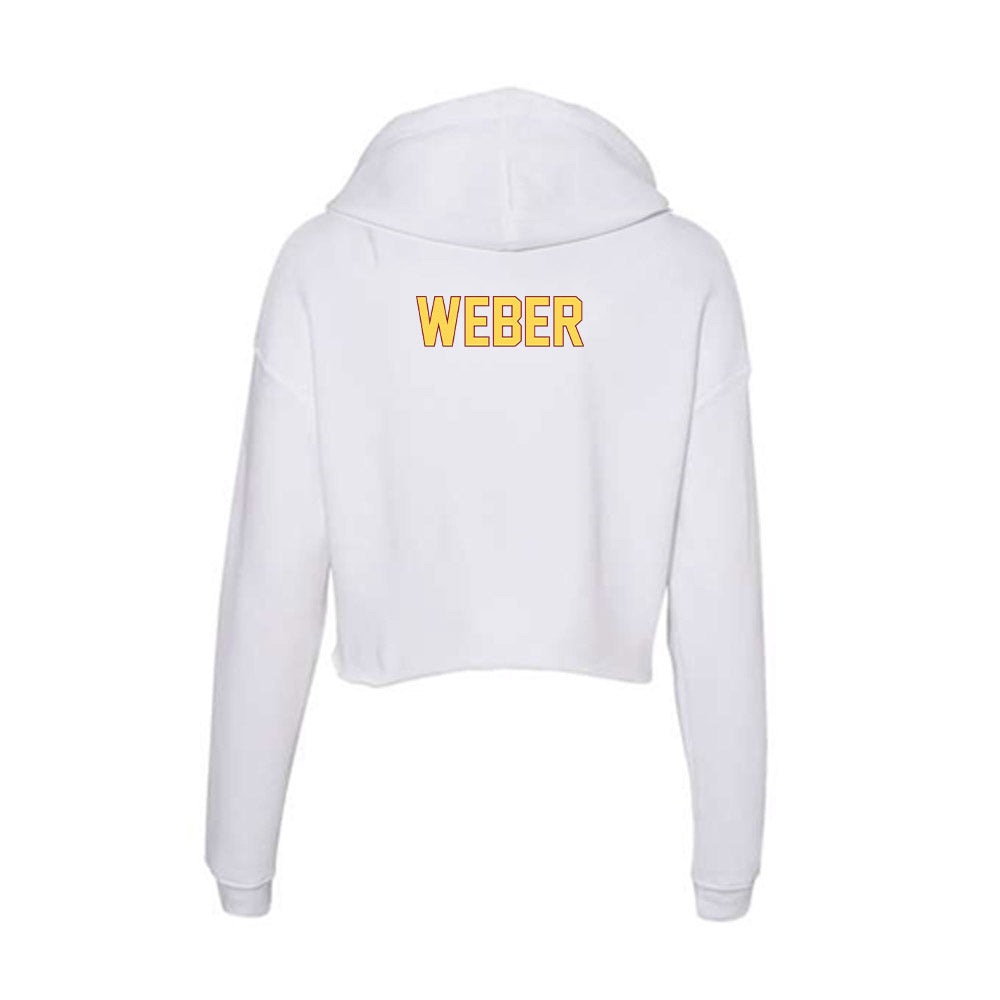 NSU - NCAA Men's Track & Field : Chris Weber - Women's Crop Fleece Hoodie-1