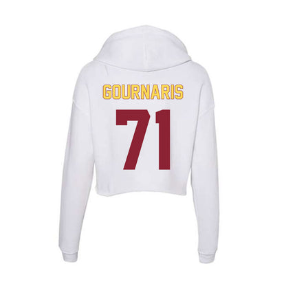 NSU - NCAA Football : Jayden Gournaris - Women's Crop Fleece Hoodie-1