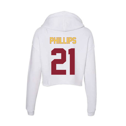 NSU - NCAA Women's Soccer : Alexis Phillips - Women's Crop Fleece Hoodie-1