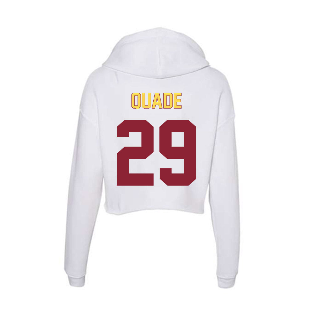 NSU - NCAA Baseball : Gavin Quade - Women's Crop Fleece Hoodie-1