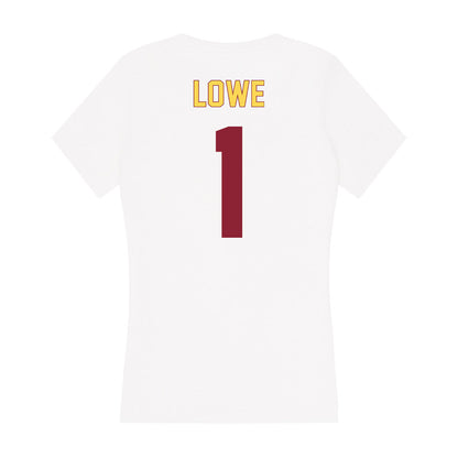 NSU - NCAA Softball : Alysa Lowe - Women's V-Neck T-Shirt-1