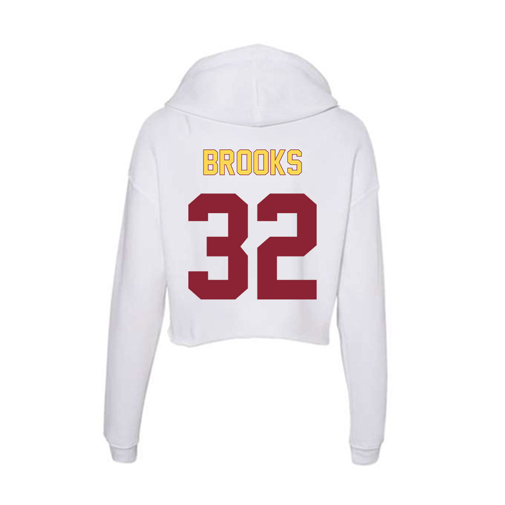 NSU - NCAA Women's Soccer : Greta Brooks - Women's Crop Fleece Hoodie-1