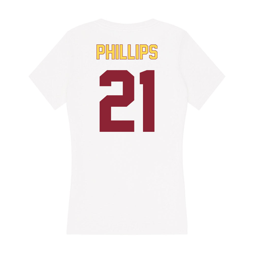 NSU - NCAA Women's Soccer : Alexis Phillips - Women's V-Neck T-Shirt-1