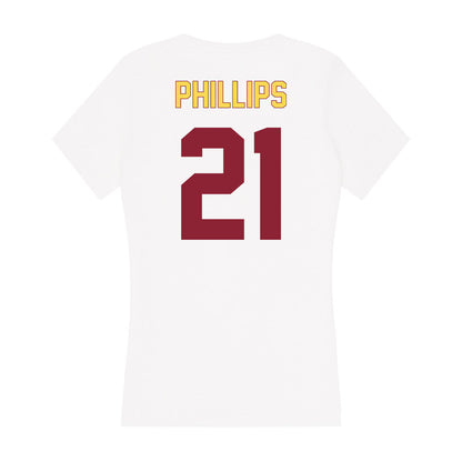 NSU - NCAA Women's Soccer : Alexis Phillips - Women's V-Neck T-Shirt-1