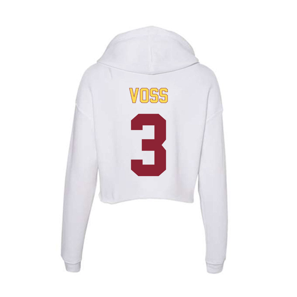 NSU - NCAA Women's Soccer : Chloe Voss - Women's Crop Fleece Hoodie-1