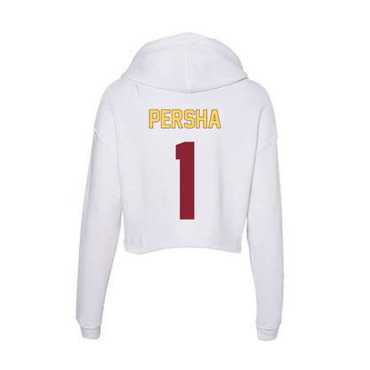 NSU - NCAA Women's Volleyball : Victoria Persha - Women's Crop Fleece Hoodie-1