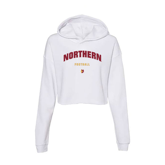 NSU - NCAA Football : Luke Manos - Women's Crop Fleece Hoodie-0