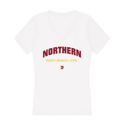 NSU - NCAA Women's Swimming & Diving : Sidney Masgras - Women's V-Neck T-Shirt-0