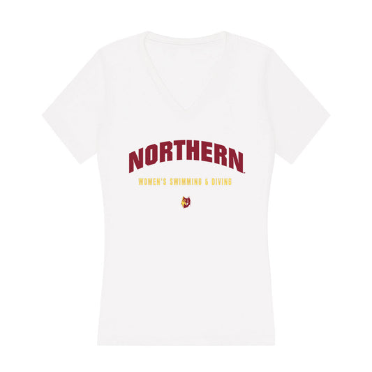 NSU - NCAA Women's Swimming & Diving : Sidney Masgras - Women's V-Neck T-Shirt-0