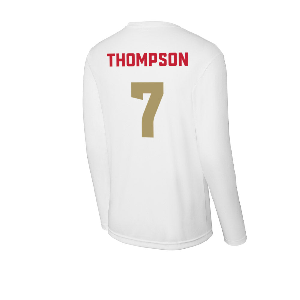 DU - NCAA Men's Ice Hockey : Aidan Thompson - Activewear Long Sleeve T-Shirt-1