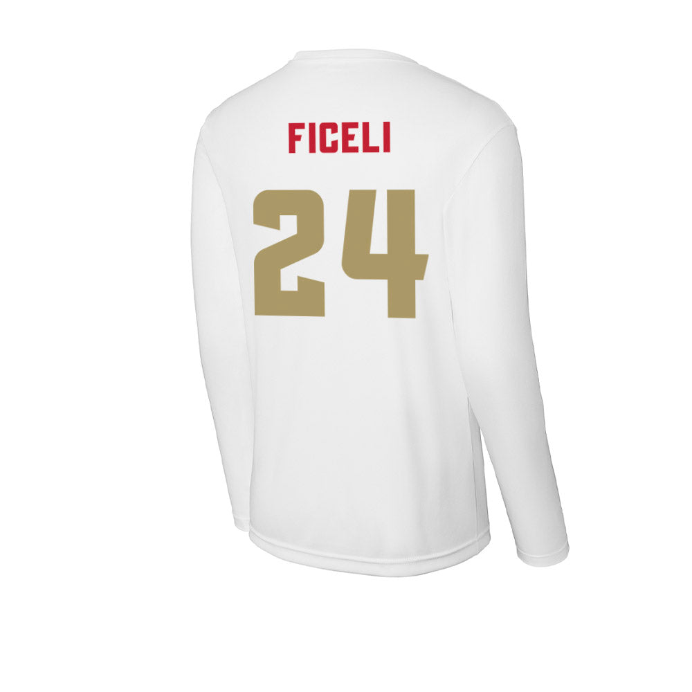 DU - NCAA Men's Lacrosse : Luke Ficeli - Activewear Long Sleeve T-Shirt-1