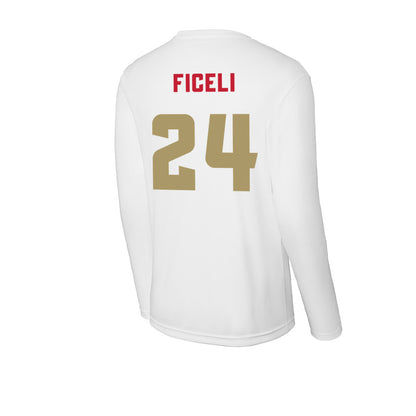 DU - NCAA Men's Lacrosse : Luke Ficeli - Activewear Long Sleeve T-Shirt-1