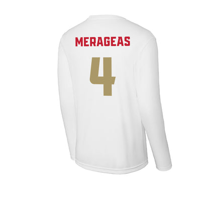 DU - NCAA Men's Lacrosse : Chris Merageas - Activewear Long Sleeve T-Shirt-1