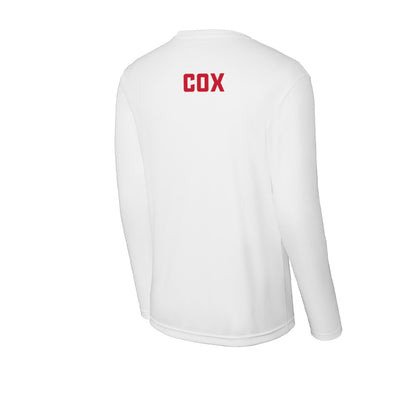 DU - NCAA Men's Swimming & Diving : Nathan Cox - Activewear Long Sleeve T-Shirt-1