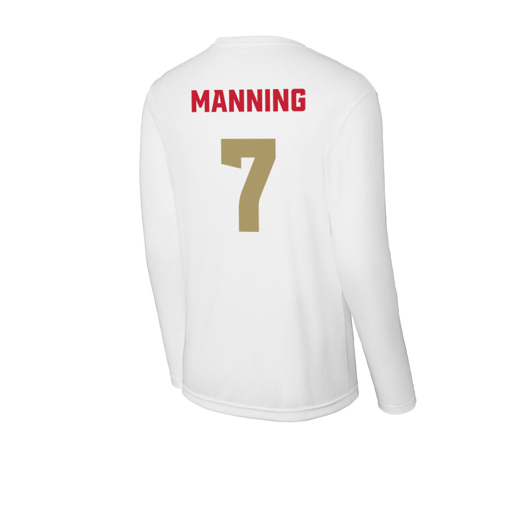 DU - NCAA Men's Lacrosse : Noah Manning - Activewear Long Sleeve T-Shirt-1